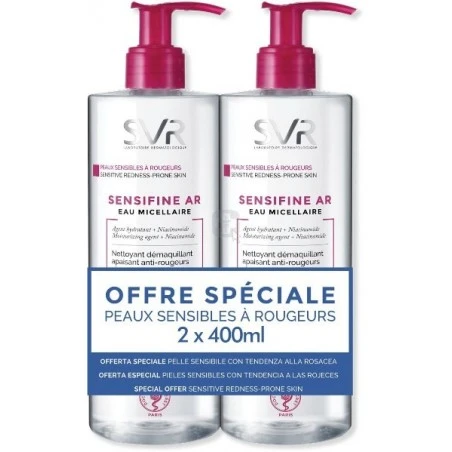 Laboratoires Svr Sensifine Ar Eau Micellaire Duo 2 X 400 Ml